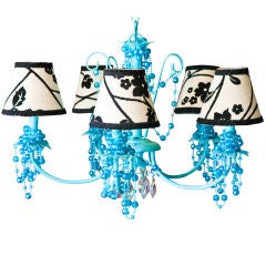 Bejeweled Turquoise Chandelier