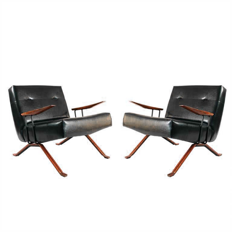 Pair of Armchairs by Percival Lafer