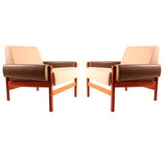 Pair of Armchairs by Percival Lafer