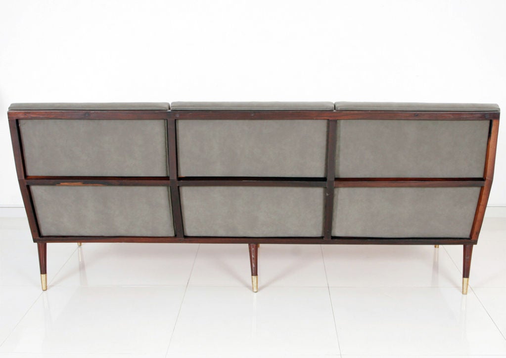 Mid-20th Century 1950s Jacaranda Sofa For Sale
