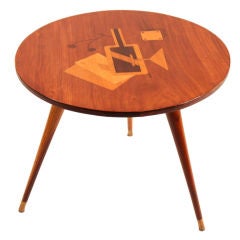 Marchetarie side table by Miguel Martinez 
Filhos Ltd