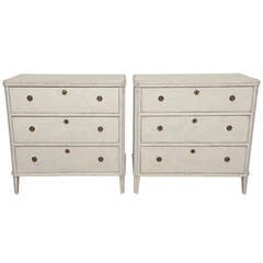 Pair of Antique Swedish Drawers 19th Century