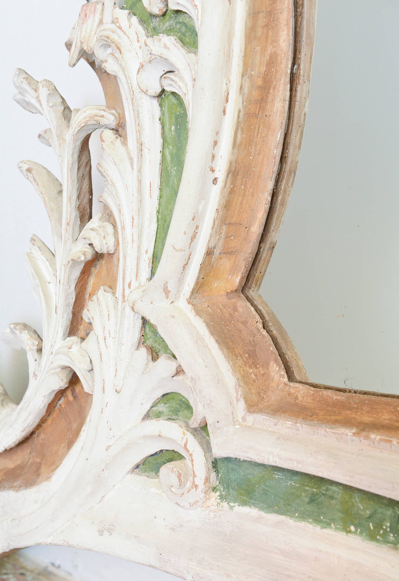 18th Century 19th Century Antique Carved Venetian Mirror