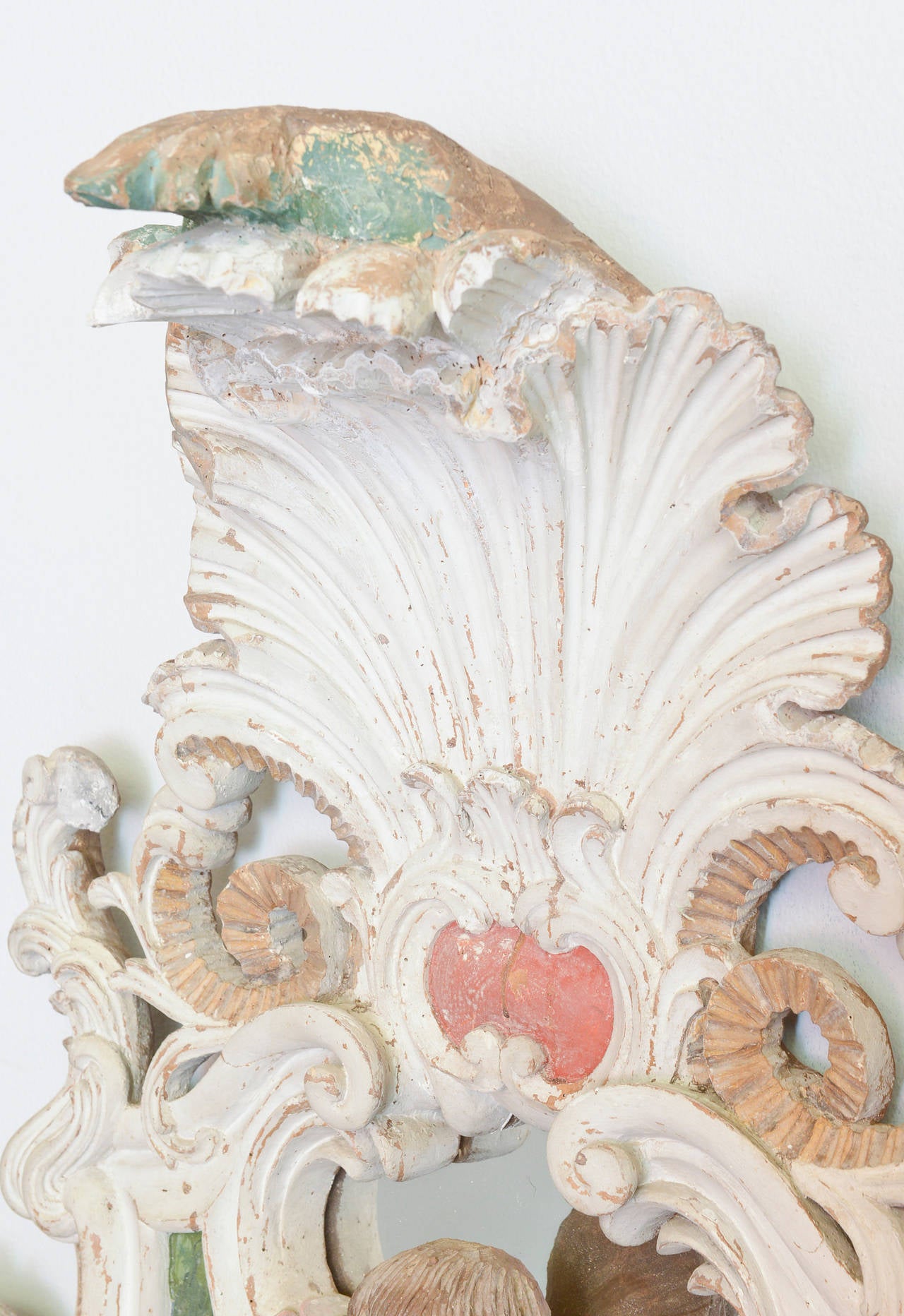 19th Century Antique Carved Venetian Mirror 1