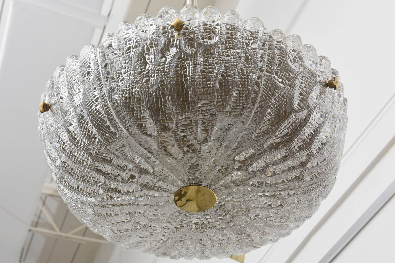 Swedish Crystal Ceiling Pendent by Carl Fagerlund for Orrefors, Sweden 1960s