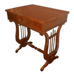 19th Century Austrian Biedermeier Sewing Table