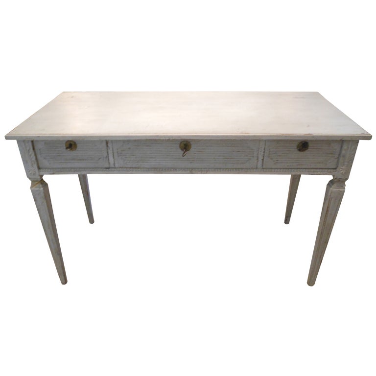 Antique Swedish Painted Gustavian Desk 19th Century at 1stDibs