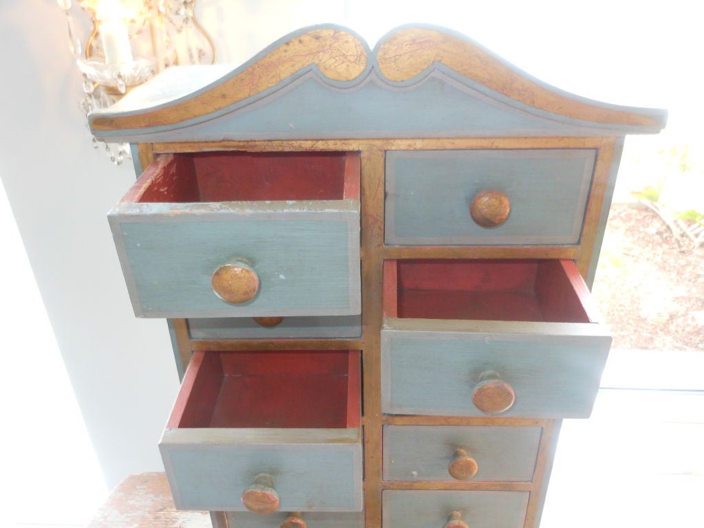 Swedish Painted Miniature Chest of Drawers 1