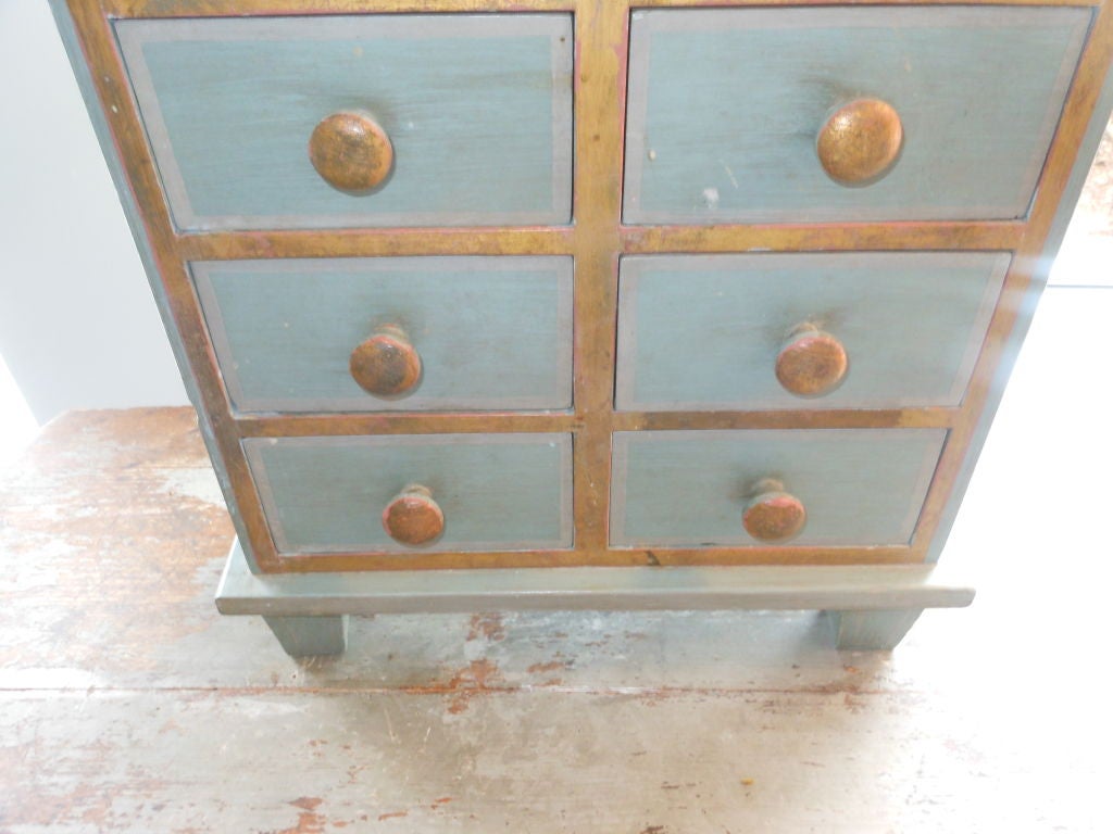 Swedish Painted Miniature Chest of Drawers 2