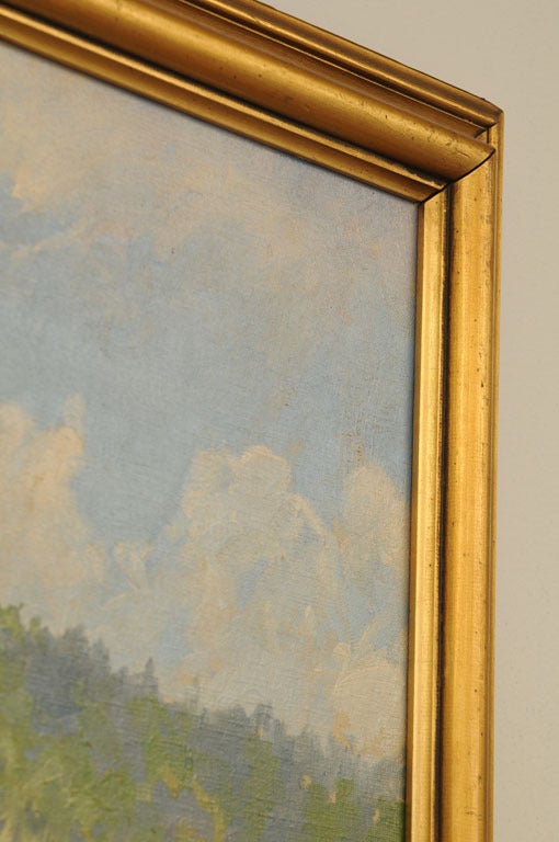 Scandinavian Danish Landscape Painting by Peder Knudsen at 1stdibs