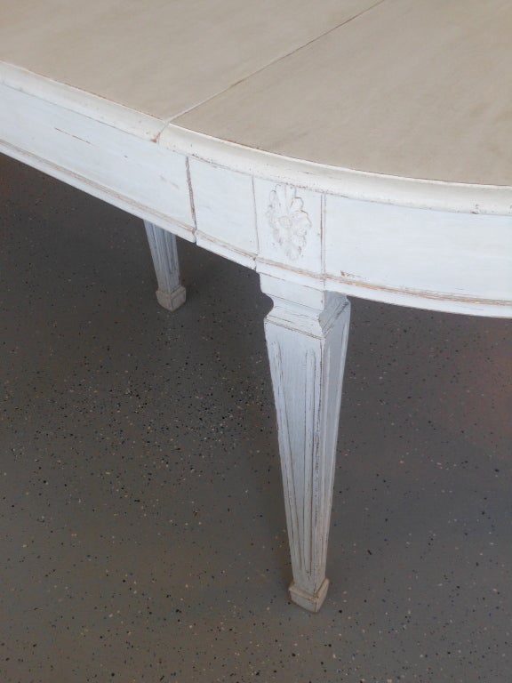 19th Century Antique Swedish Painted Dining Table 3