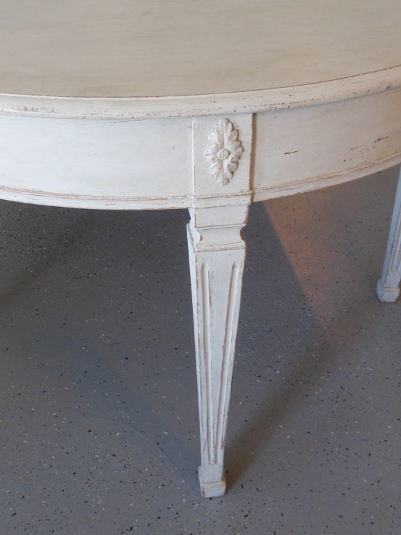 19th Century Antique Swedish Painted Dining Table 2