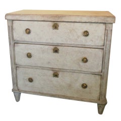 19th Century Antique Swedish Late Gustavian Painted Chest
