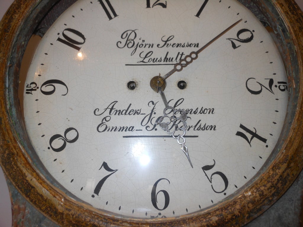 18th Century and Earlier Important Swedish late 18th Mora Clock