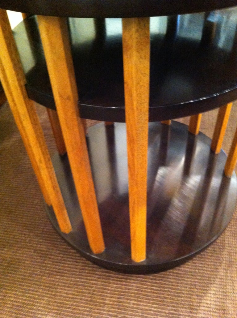 Three Teir Pedestal  End Table In Excellent Condition In Westport, CT