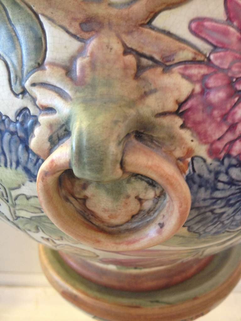 Weller Rare Ceramic Parrot Jardiniere Pedestal 3