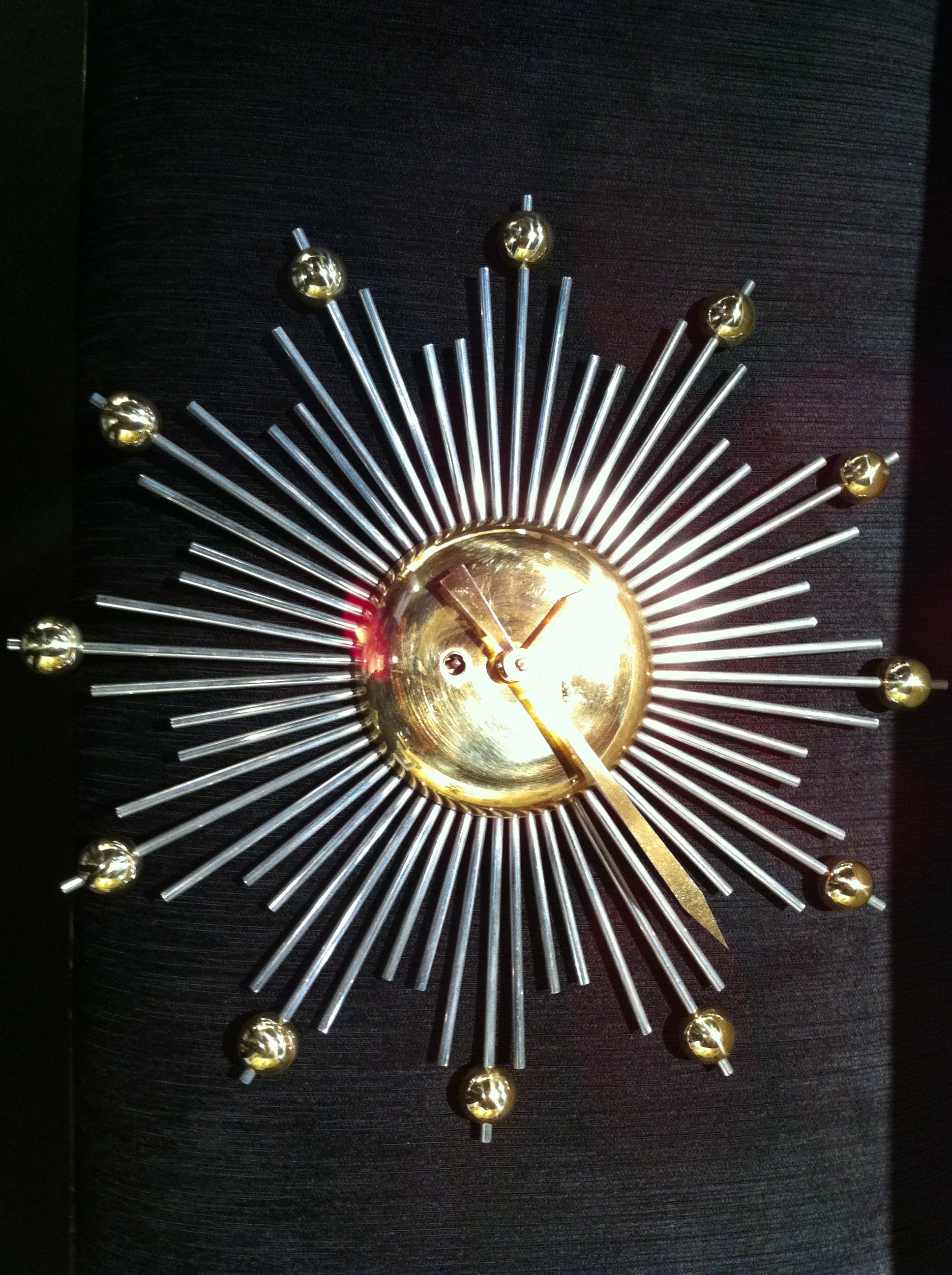 Starburst sputnick ball 50's Atlantis Clock