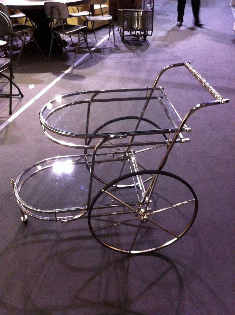 1950's Polished Rolling Cart