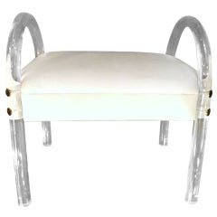 Lion and Frost Lucite vanity stool