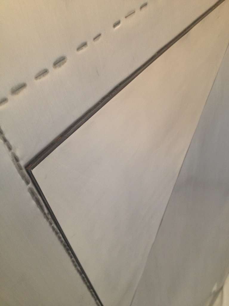 Shin Kuno Steel  Modernist Wall Sculpture Gallery Dache  paper label In Excellent Condition In Westport, CT