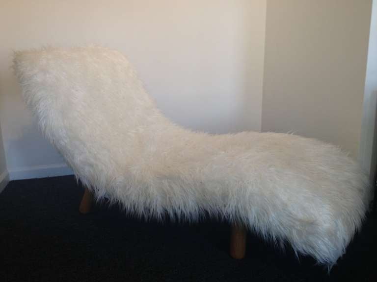 fuzzy chaise lounge