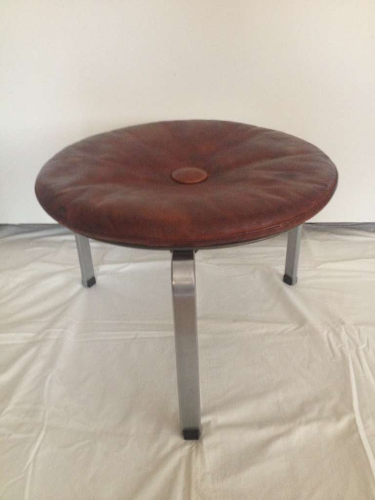 Mid-Century Modern Poul Kjaeholm PK33 stool rare early all original