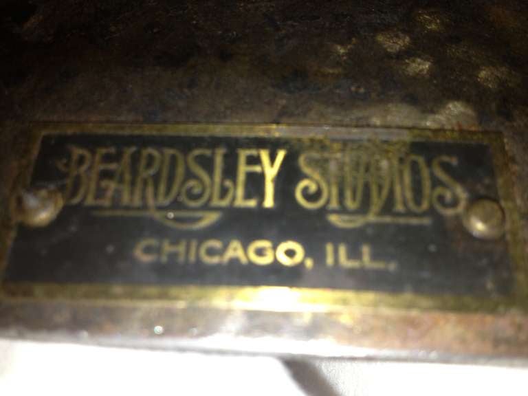 Aubrey Beardsley's Studio Chicago Arts and crafts standing lamp 2