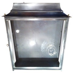 petite French Steel dispay wall cabinet