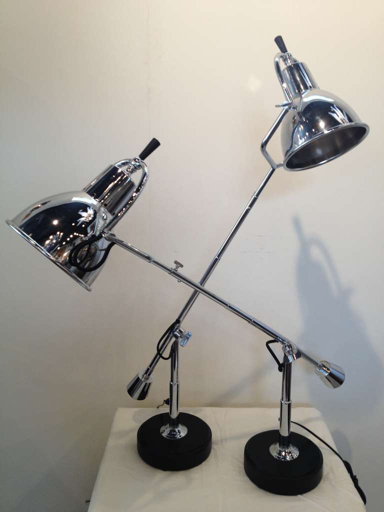 Pair Italian Arch Lamps