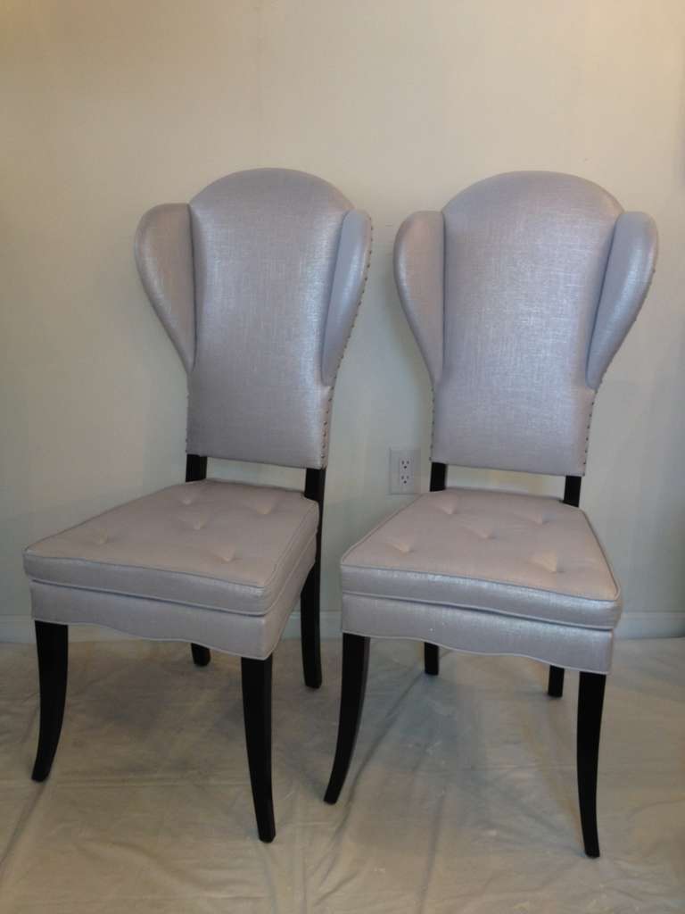 Custom Chairs in the Style of Tommi Parzinger In Excellent Condition For Sale In Westport, CT
