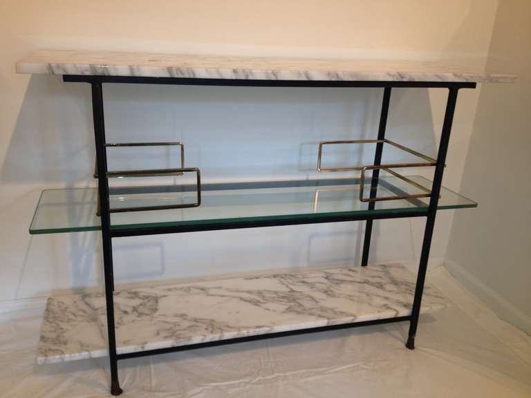 tiered bar console