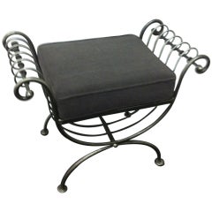 Steel italian Hollywood regency Stool 9
