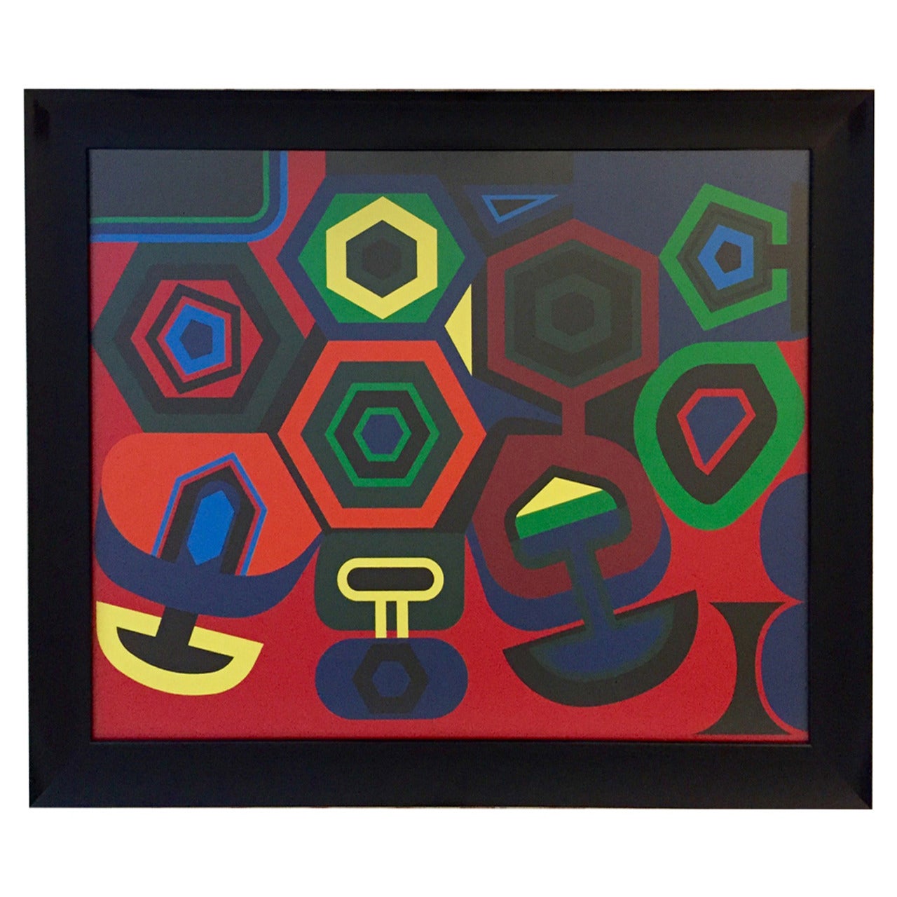 Serigrafia in edizione d'artista di Jean Dewasne
