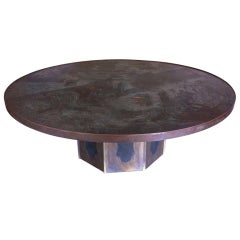 Philip And Kelvin Laverne  Bronze "Chan" Cocktail Table