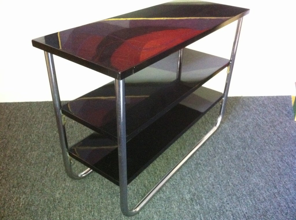 Mid-20th Century Deco Tiered Table Howell