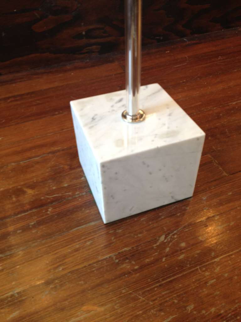 Glass Petite Drinks Table with Marble Base