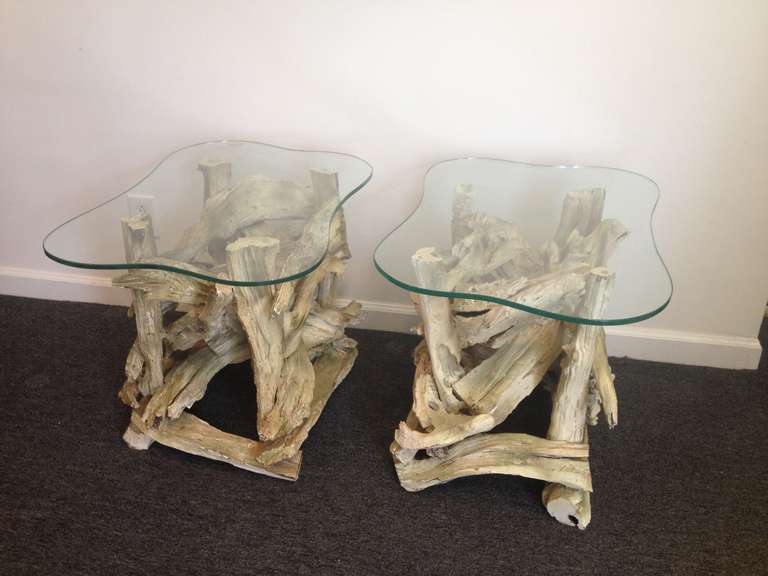 driftwood accent table