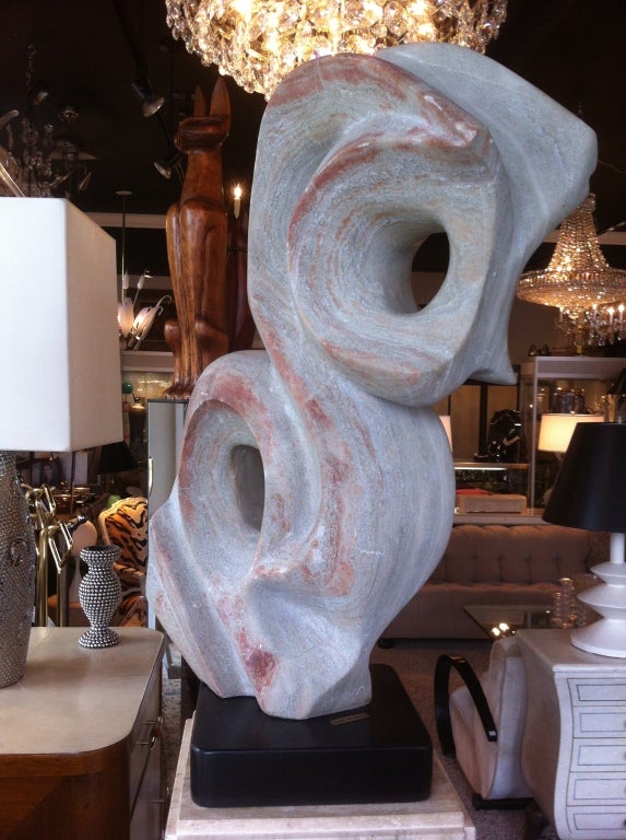 Marble Stone sculpture Abstract bird design