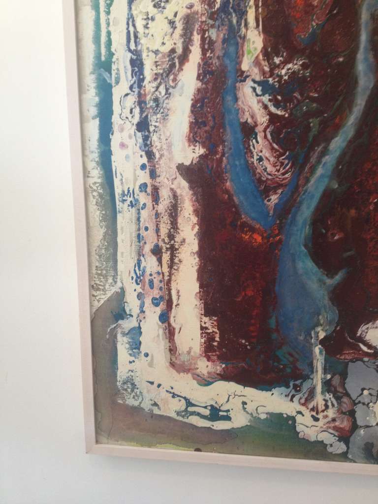 American Large Eska Smythe Abstract Oil on Canvas For Sale