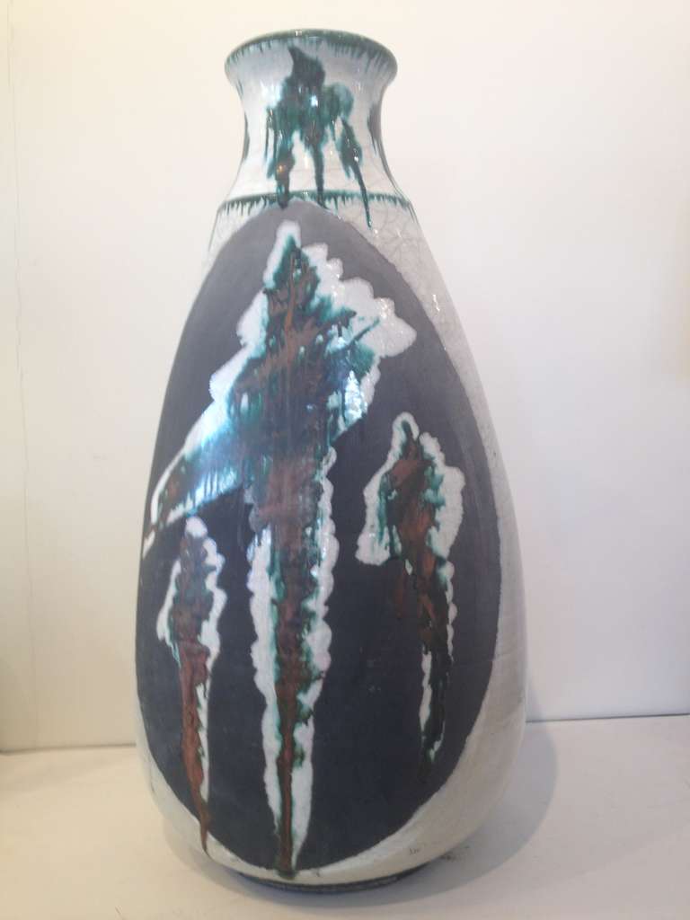 Mid-Century Modern Monumental Ceramic Vase by Nick Trotski