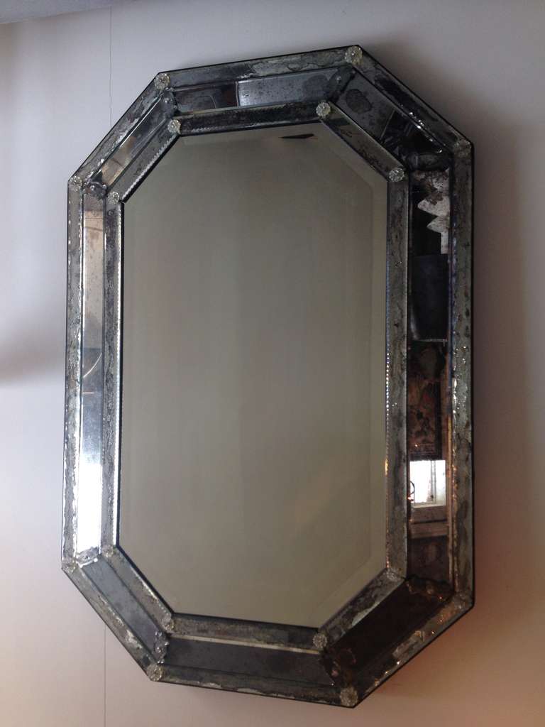 vintage octagon mirror