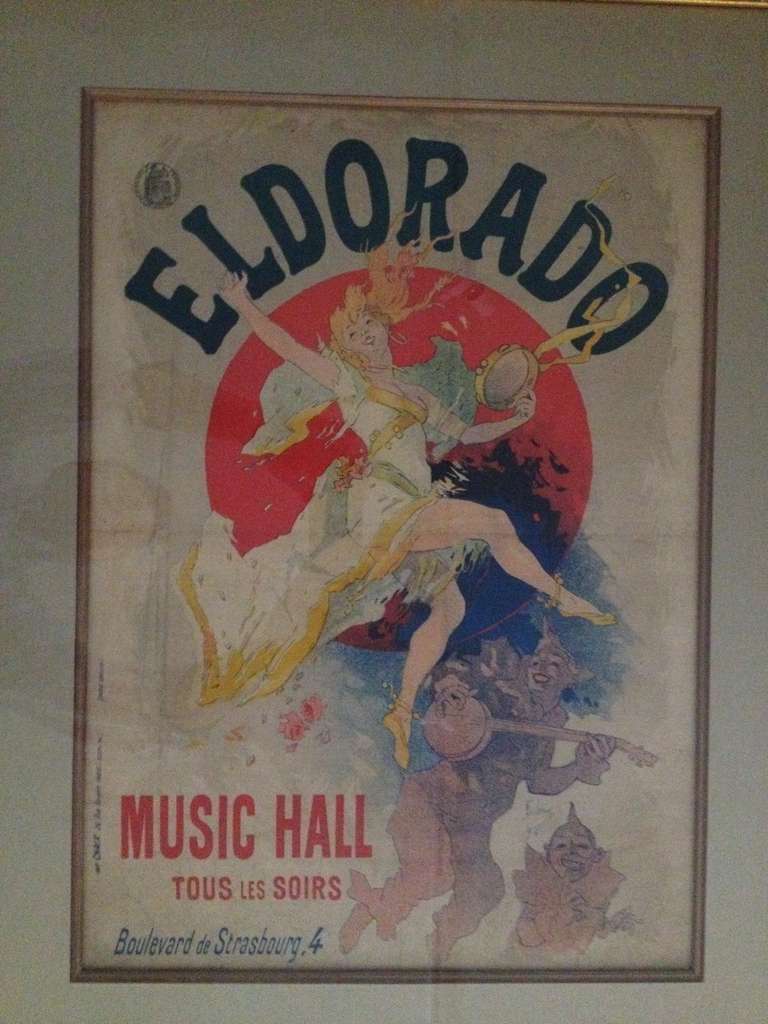 Art nouveau Affiche d'origine Art Nouveau Jules Cheret Eldorado en vente