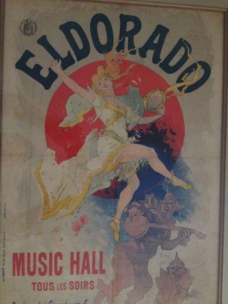 Affiche d'origine Art Nouveau Jules Cheret Eldorado en vente 2