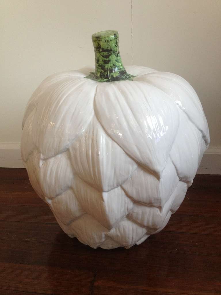 Italian Large Ceramic Artichoke 1950's