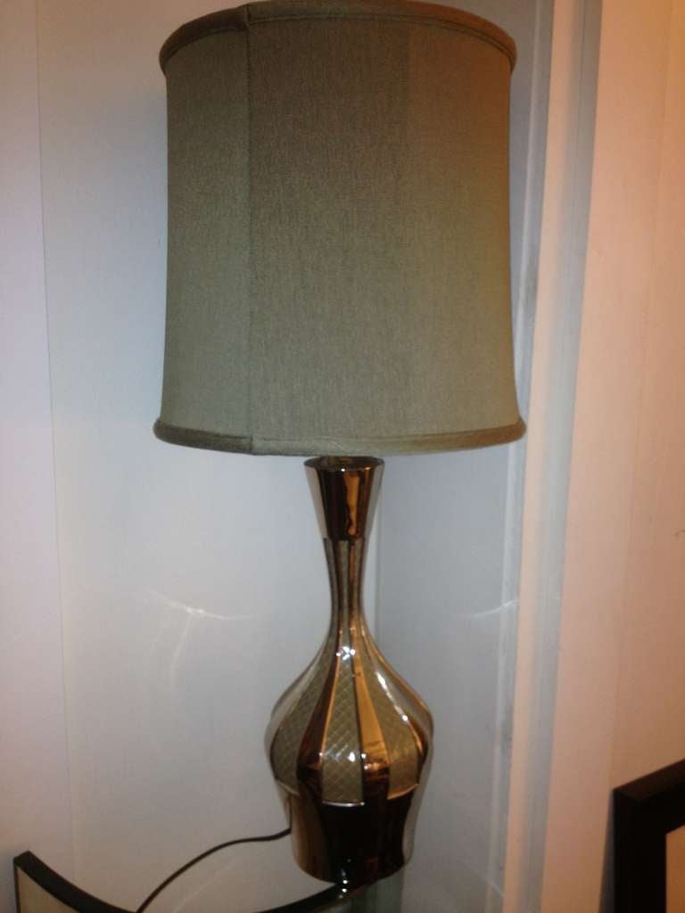 Pair Snake Skin 60's Lamps