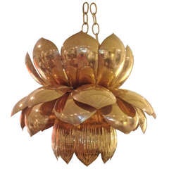 Vintage Lotus Lamp For Feldman