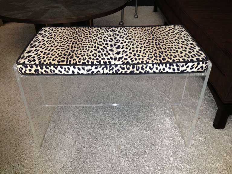 1070's Lucite Bench