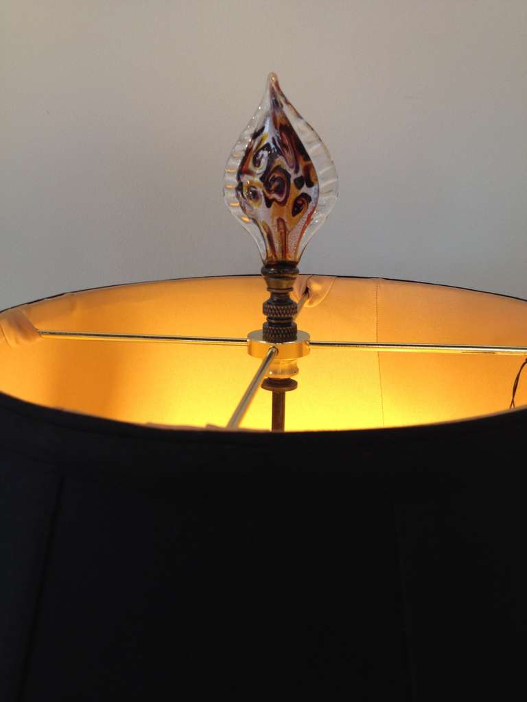 Lampe d'art française Le Verre Français à base lumineuse en verre en vente 1