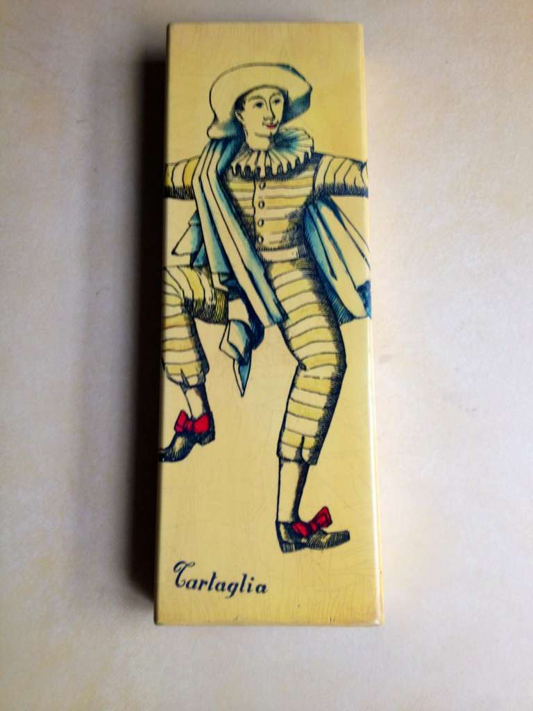 Fornasetti „“Tartaglia“-Schachtel aus dem Nachlass von Jose Ferrer im Angebot 2