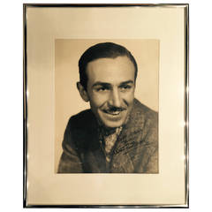 Autographed Walt Disney Photograph Clarence Sinclair Bull Original